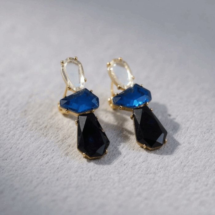 1Midnight Sapphire Elegance Earrings 1Midnight Sapphire Elegance Earrings
