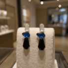 3Midnight Sapphire Elegance Earrings