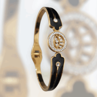 Evil Eye Noir Bangle (1)