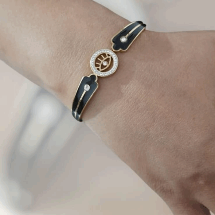 Evil Eye Noir Bangle (3)